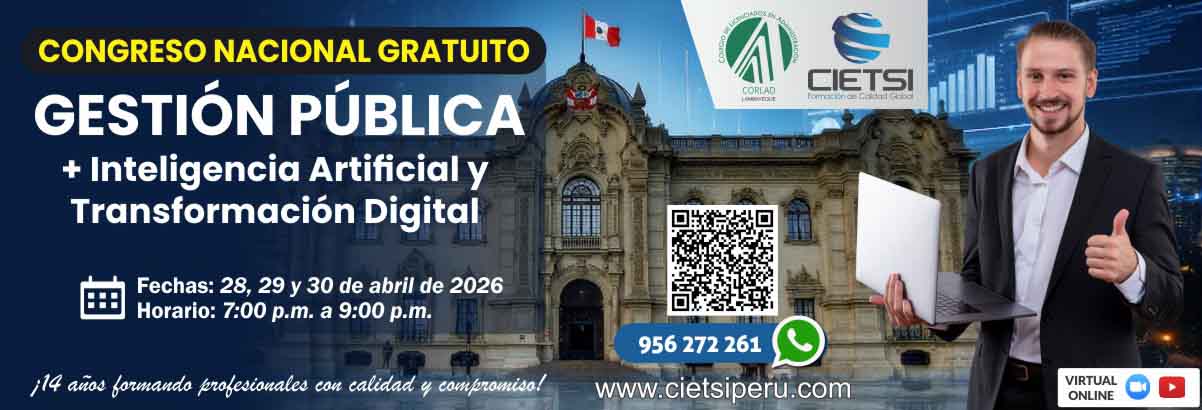 congreso nacional de gestiOn pUblica  inteligencia artificial y transformaciOn digital 2026